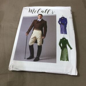 NEW McCalls M8135 Mens Regency Victorian Jacket Coat Pattern MWW Uncut